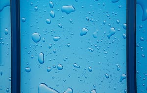 water on window 